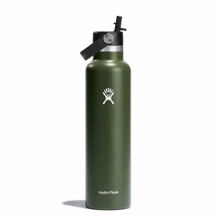24 oz Standard Mouth w/ Flex Straw Cap - Olive D3